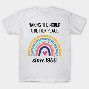 Making The World Better Since 1966 57th Birthday 57 Years Old T-Shirt